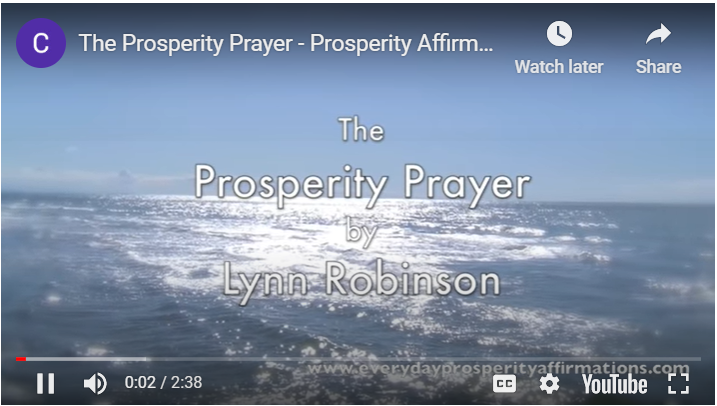 The Prosperity Prayer by Lynn Robinson