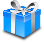 Blue Gift Present